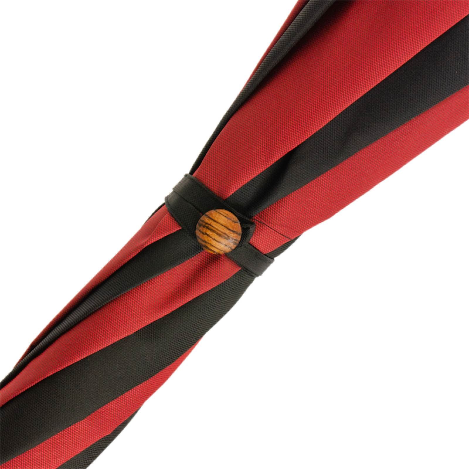 Solid Chestnut Red & Black Umbrella