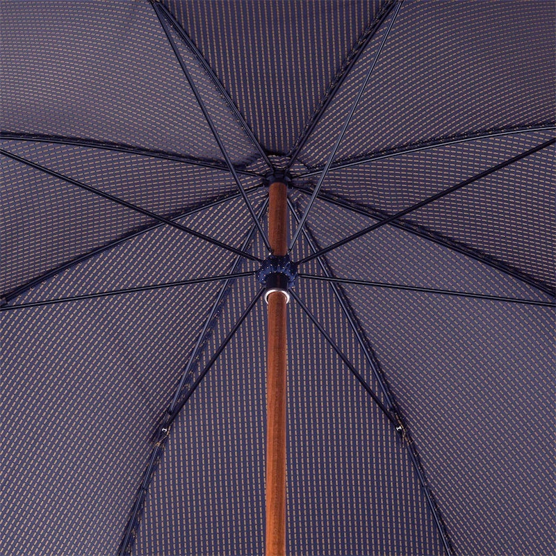 Bespoke Umbrella, Yellow Leather Handle