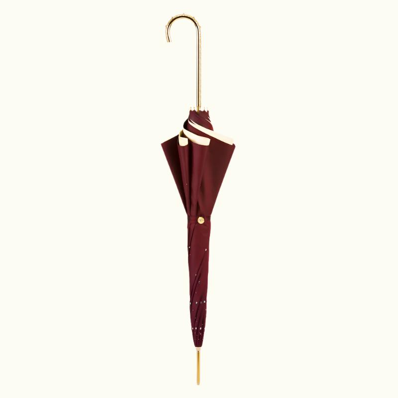 Burgundy Swarovski® Umbrella, Double Cloth