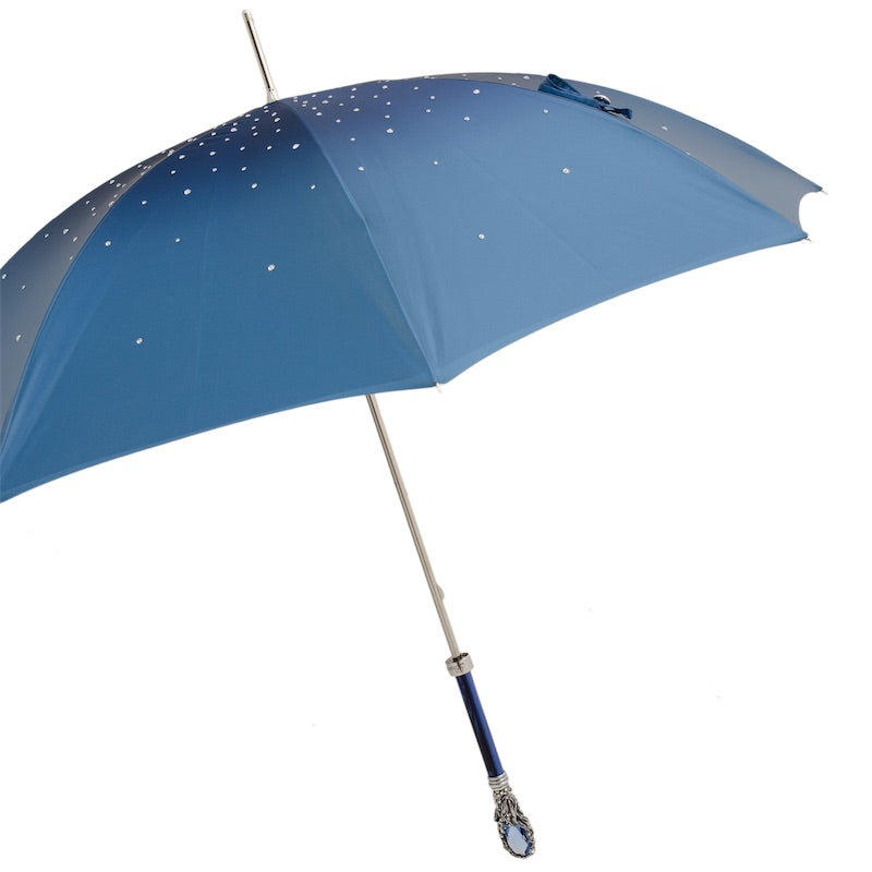 Blue Swarovski® Umbrella, Double Cloth