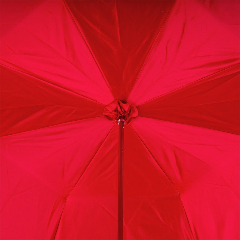 Black Swarovski® Umbrella with Red Interior, Double Cloth