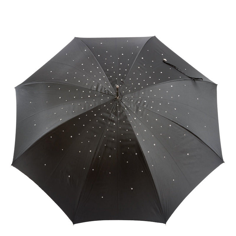 Black Swarovski® Umbrella, Double Cloth