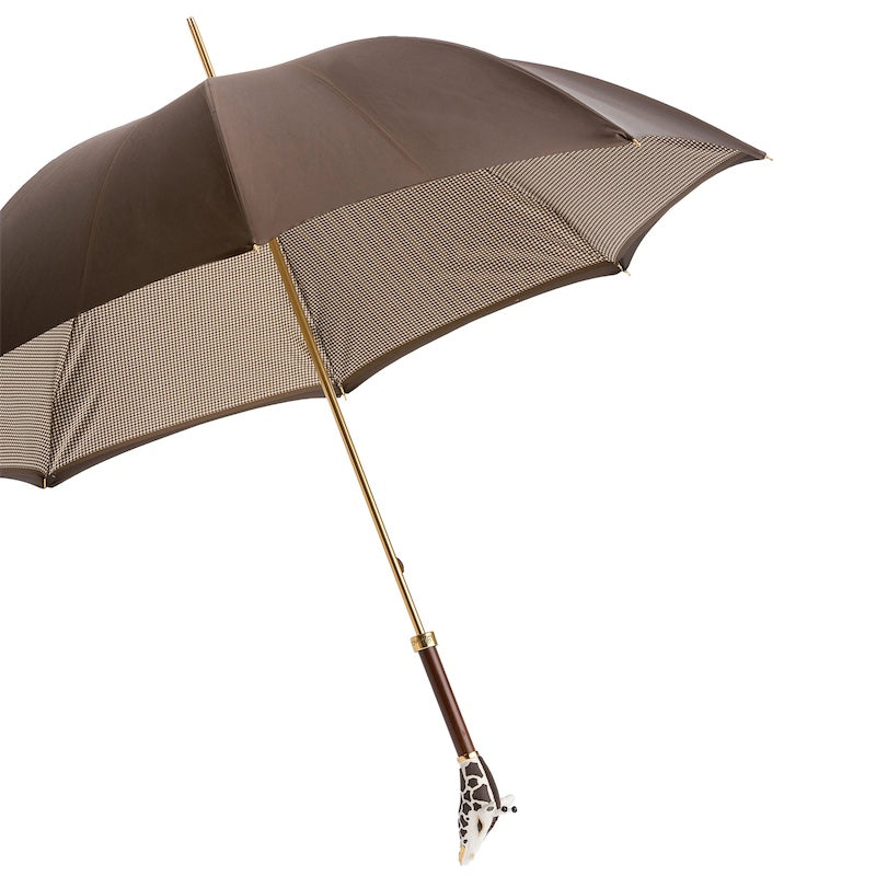 Luxe Giraffe Umbrella, Double Cloth