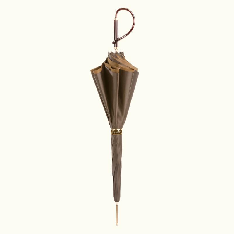 Brown Dahlia Umbrella, Double Cloth