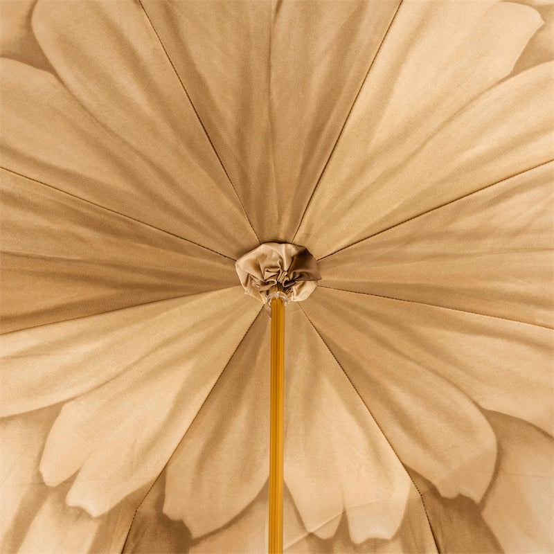 Brown Dahlia Umbrella, Double Cloth