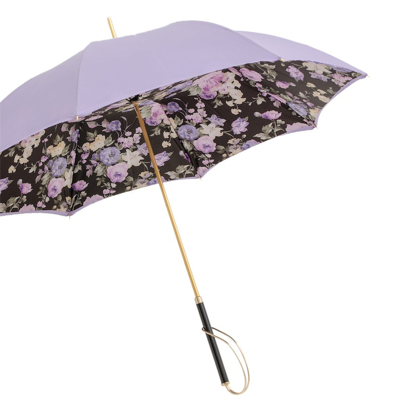 Lilac Flowers Umbrella, Double Cloth