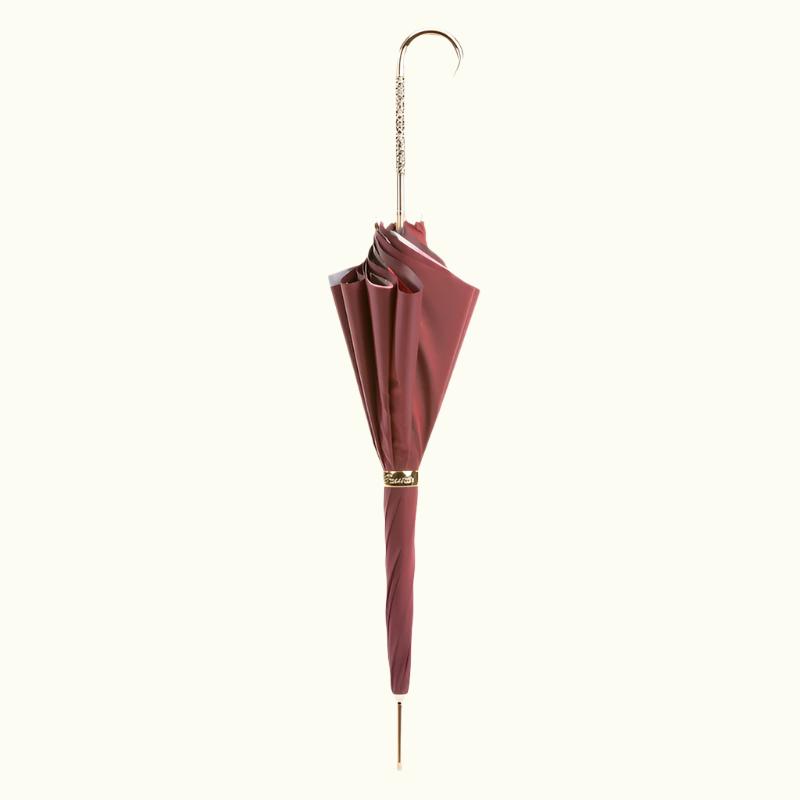 Burgundy Vintage Umbrella, Double Cloth