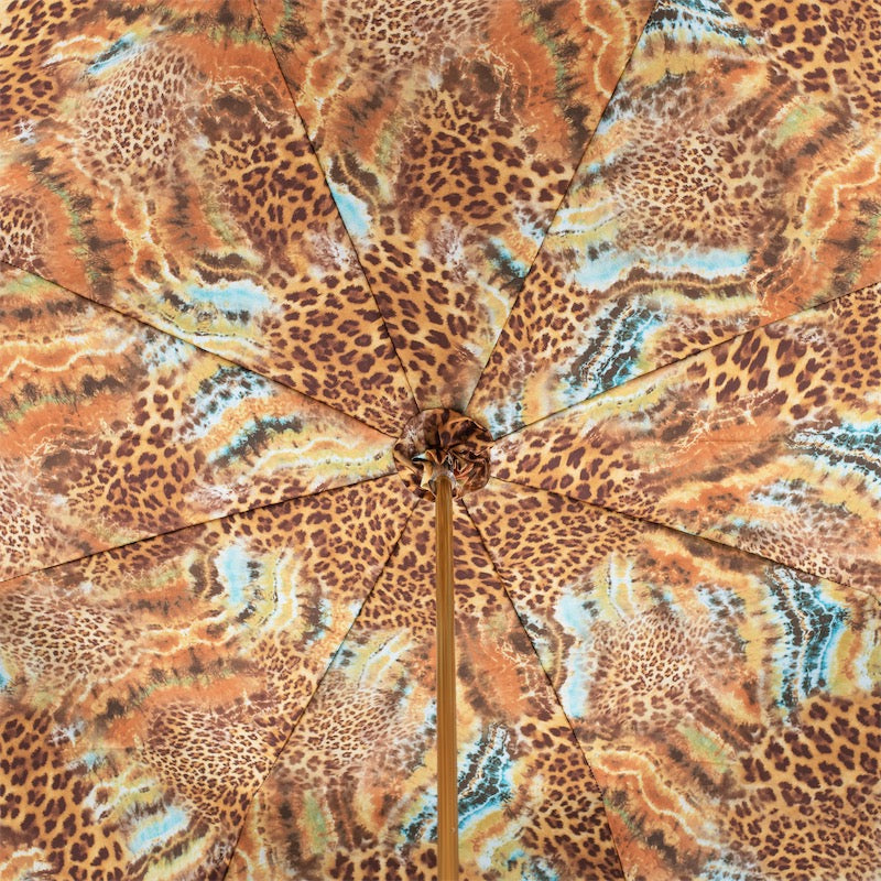 Bright Animalier Print Umbrella, Double Cloth