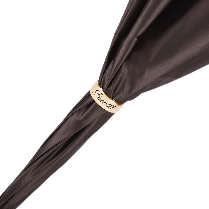 Brown Flowered Umbrella, Double Cloth