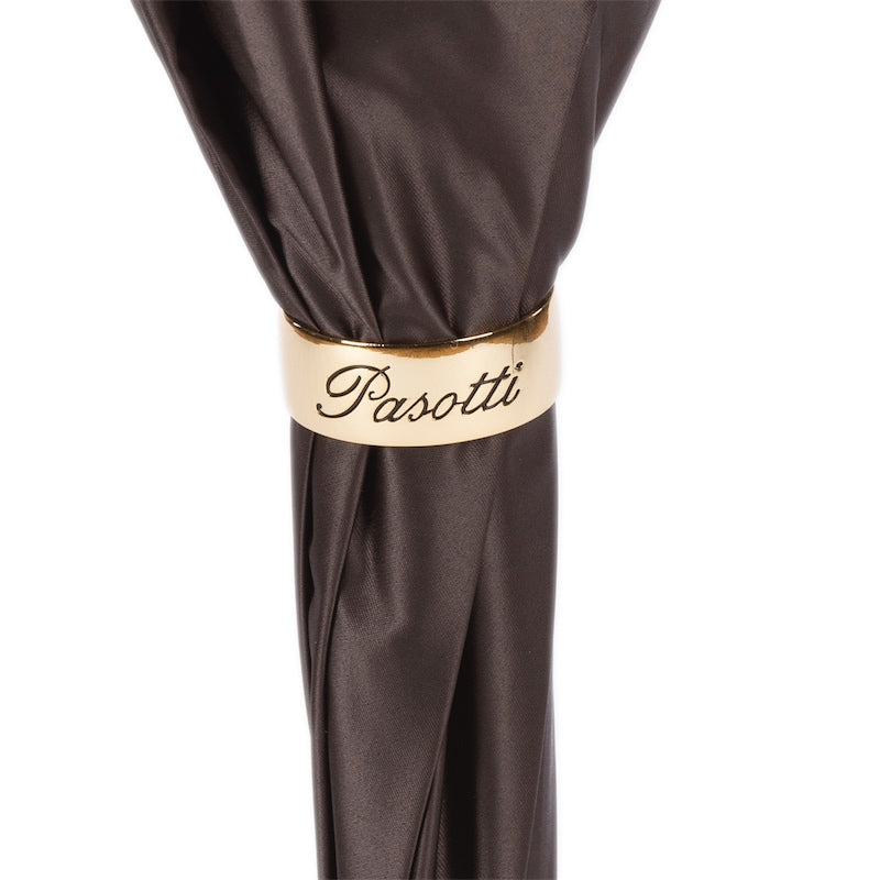 Brown Flowered Umbrella, Double Cloth