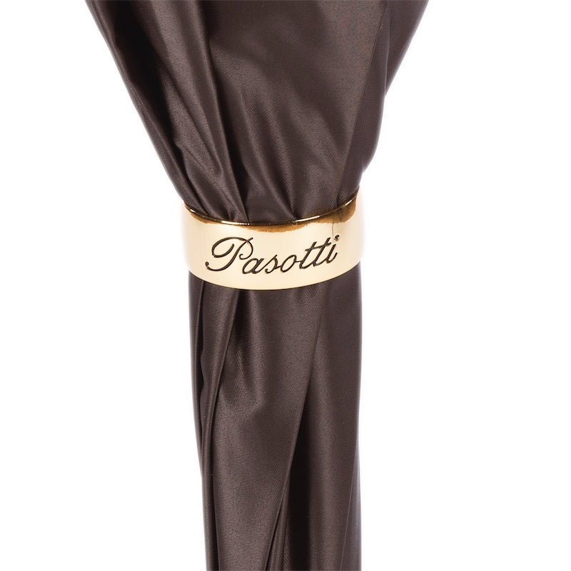 Brown Dahlia Umbrella, Double Cloth