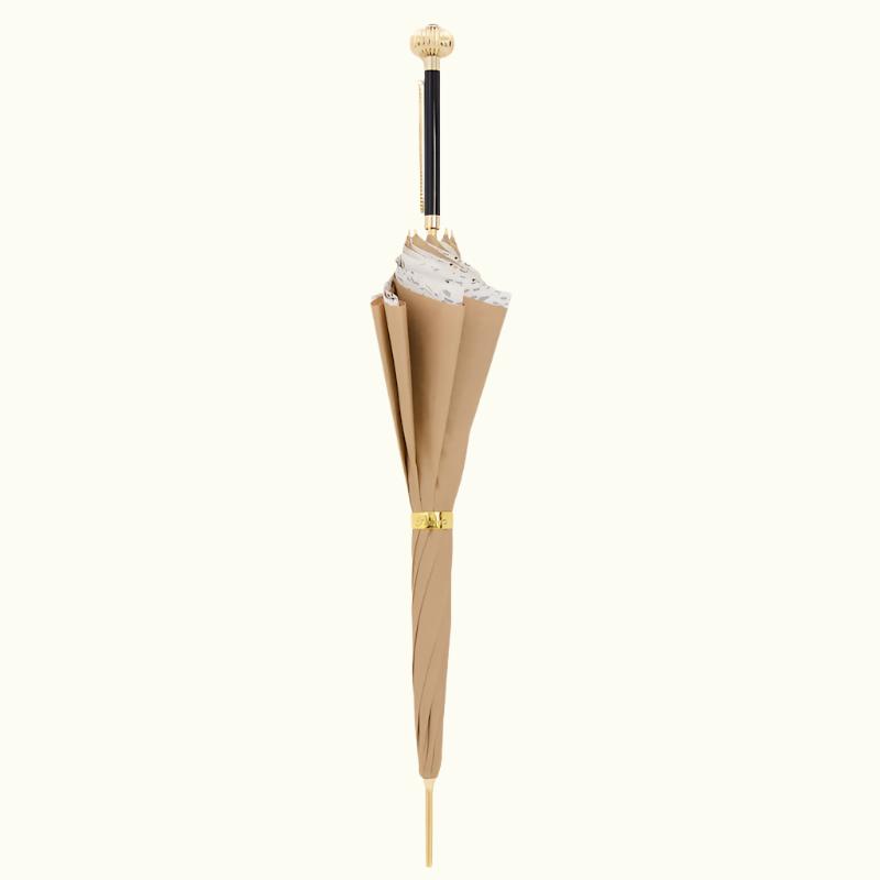 Beige Classic Umbrella, Double Cloth