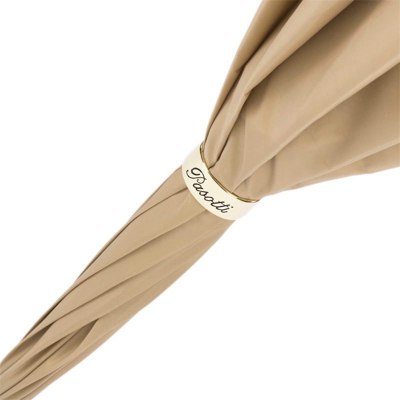 Beige Classic Umbrella, Double Cloth