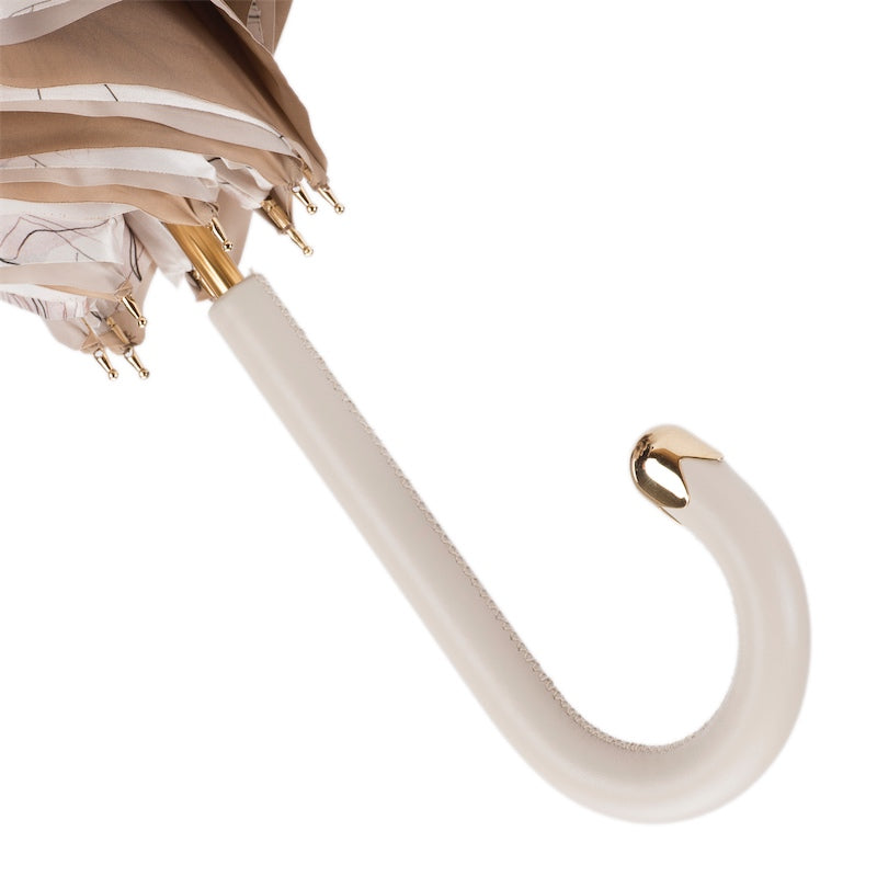 Awesome Ivory Umbrella, Double Cloth