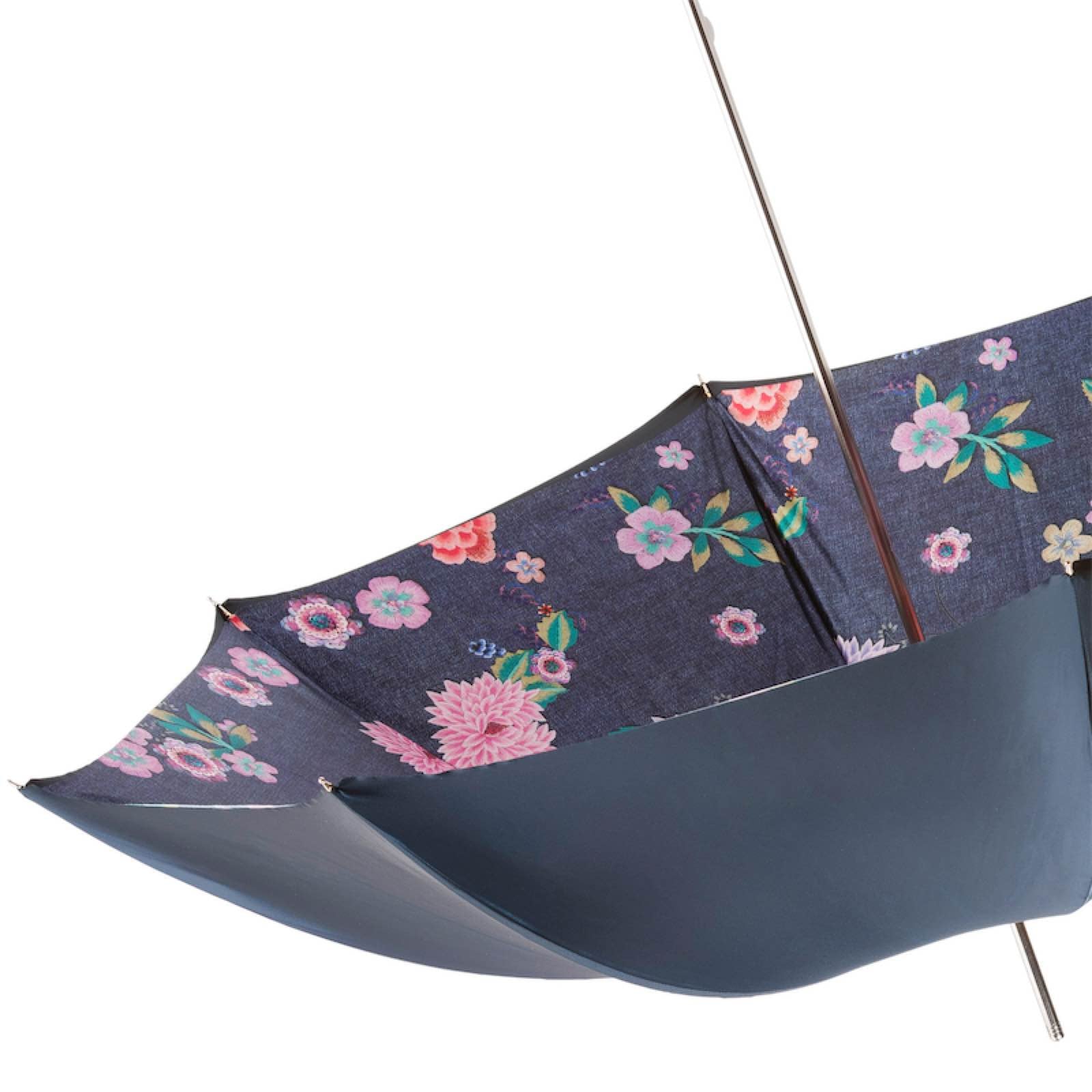 Jeans and Flowers Print Umbrella