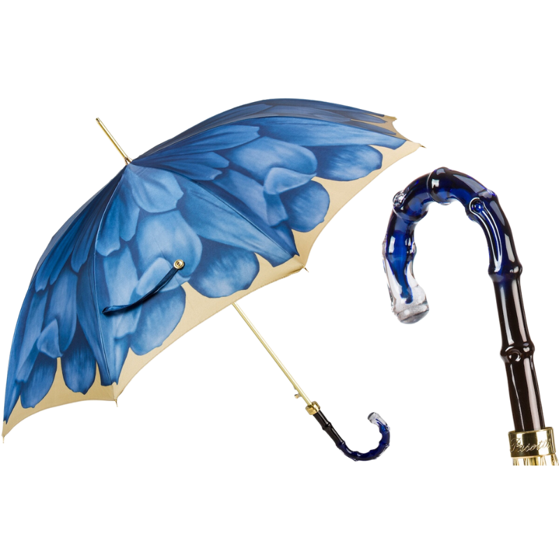 Blue Dahlia Umbrella