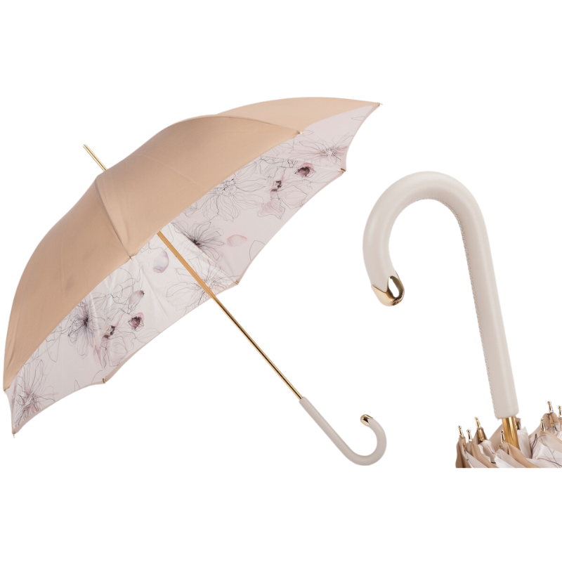 Awesome Ivory Umbrella, Double Cloth