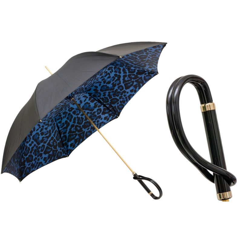 Animal Print Umbrella in Blue