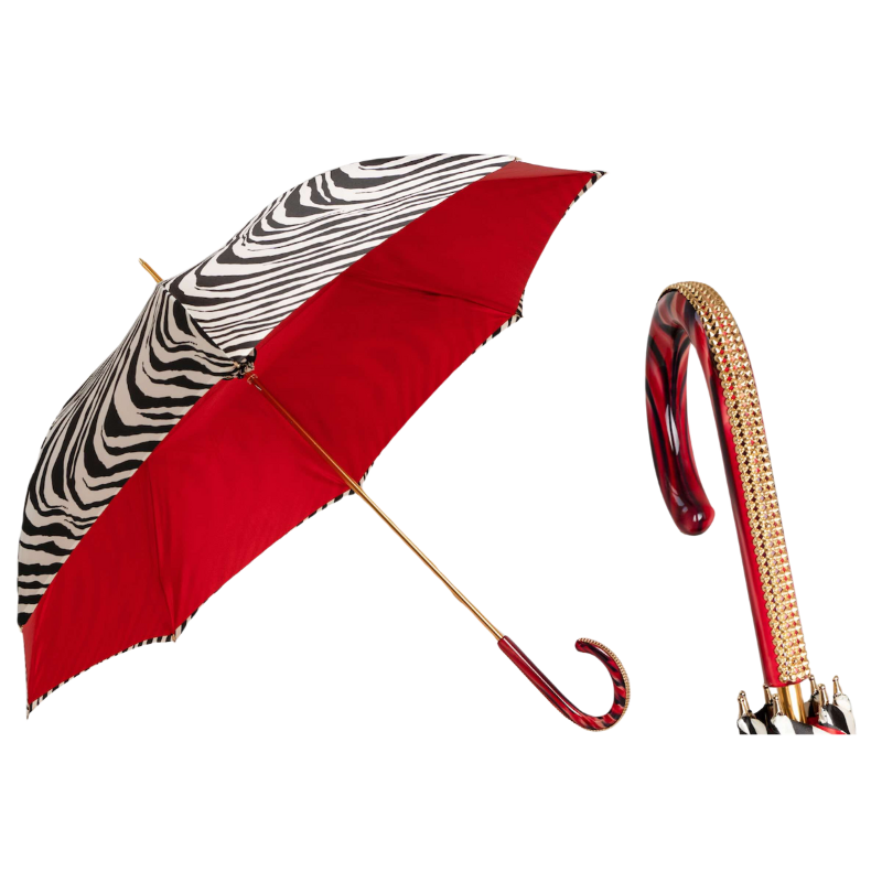 Red Zebra Umbrella