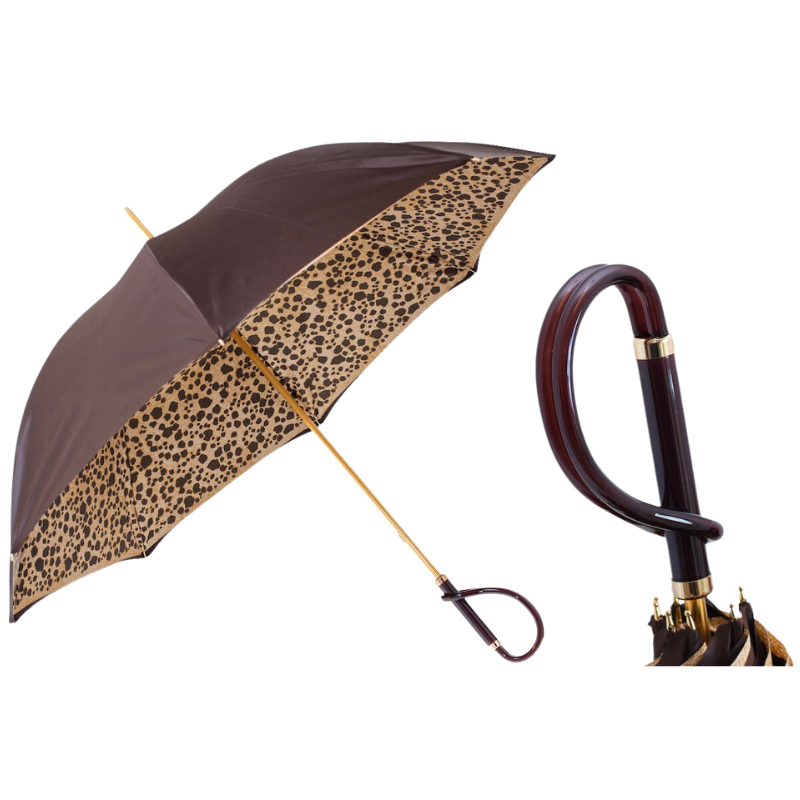 Brown Speckled Umbrella, Double Cloth