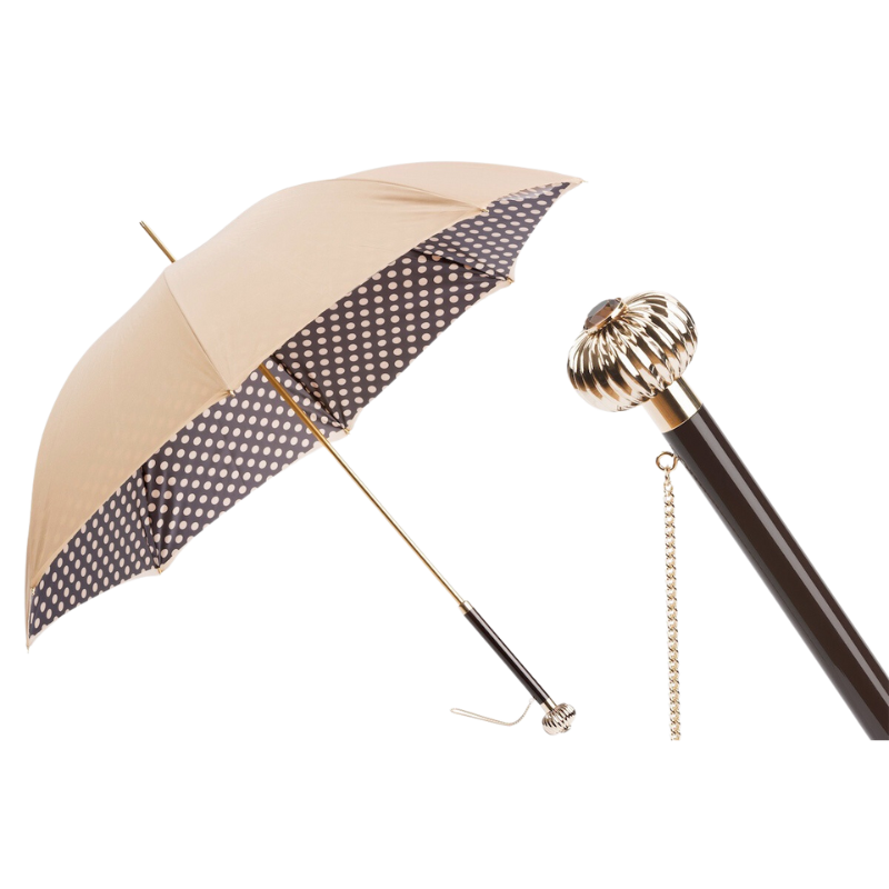 Classic Colors Polka Dots Umbrella, Double Cloth