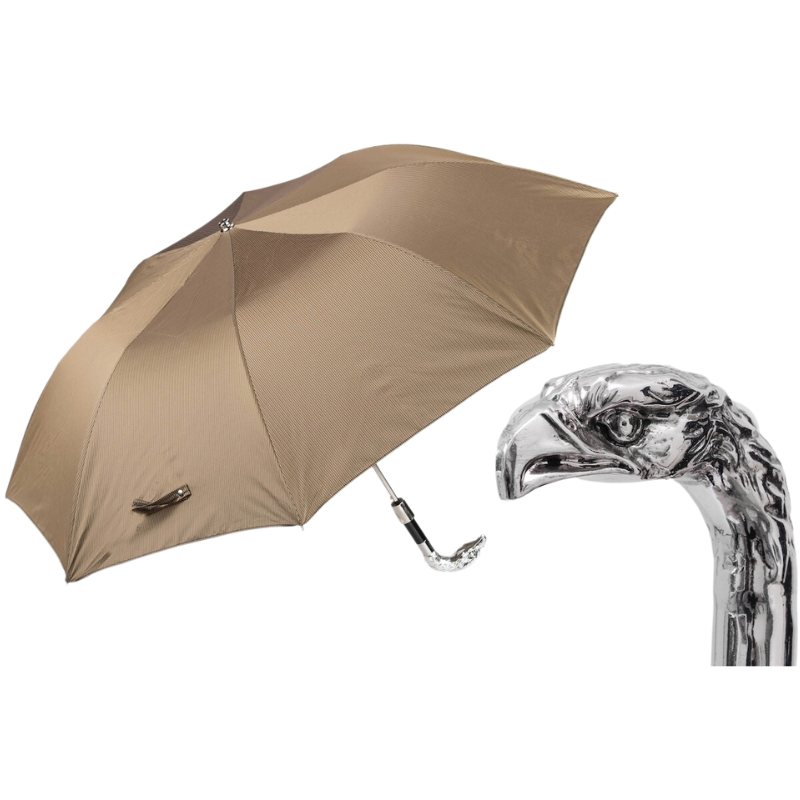 Silver Eagle Folding Umbrella