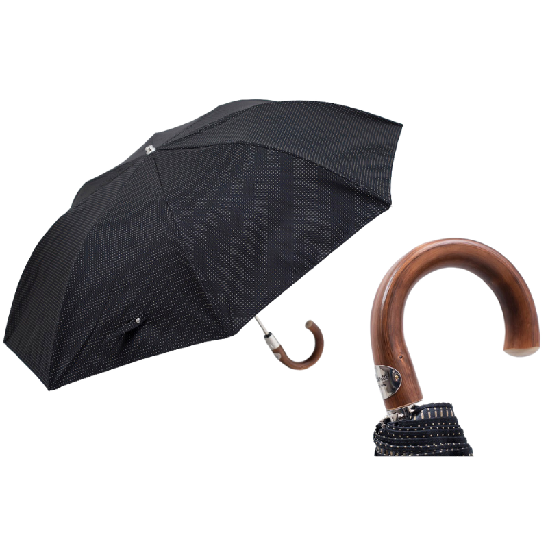 Classic Folding Umbrella, Chestnut Handle