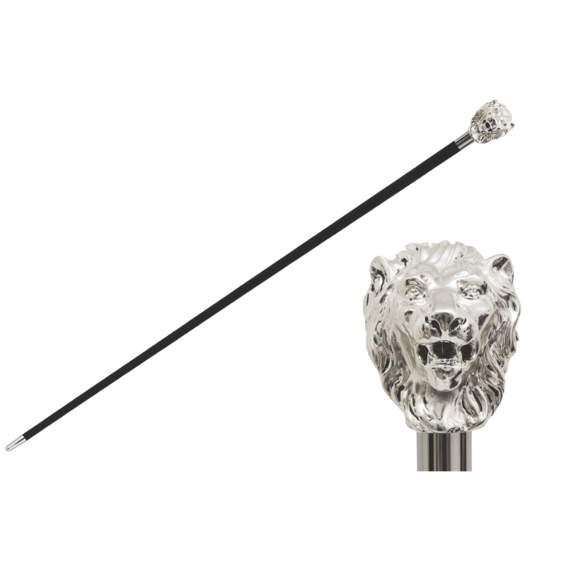 Silver Lion Cane