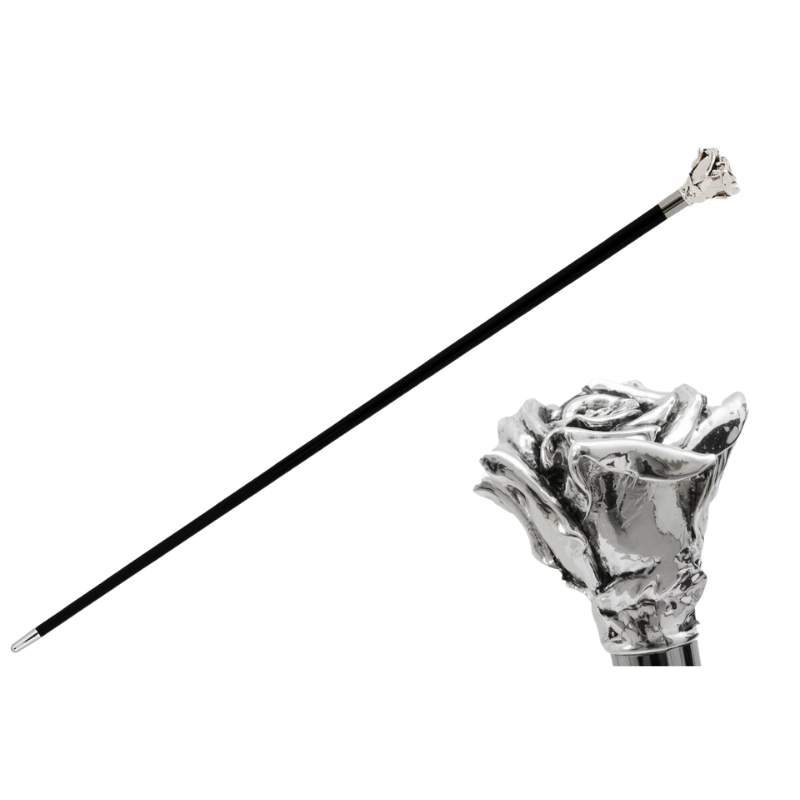 Silver Rose Cane