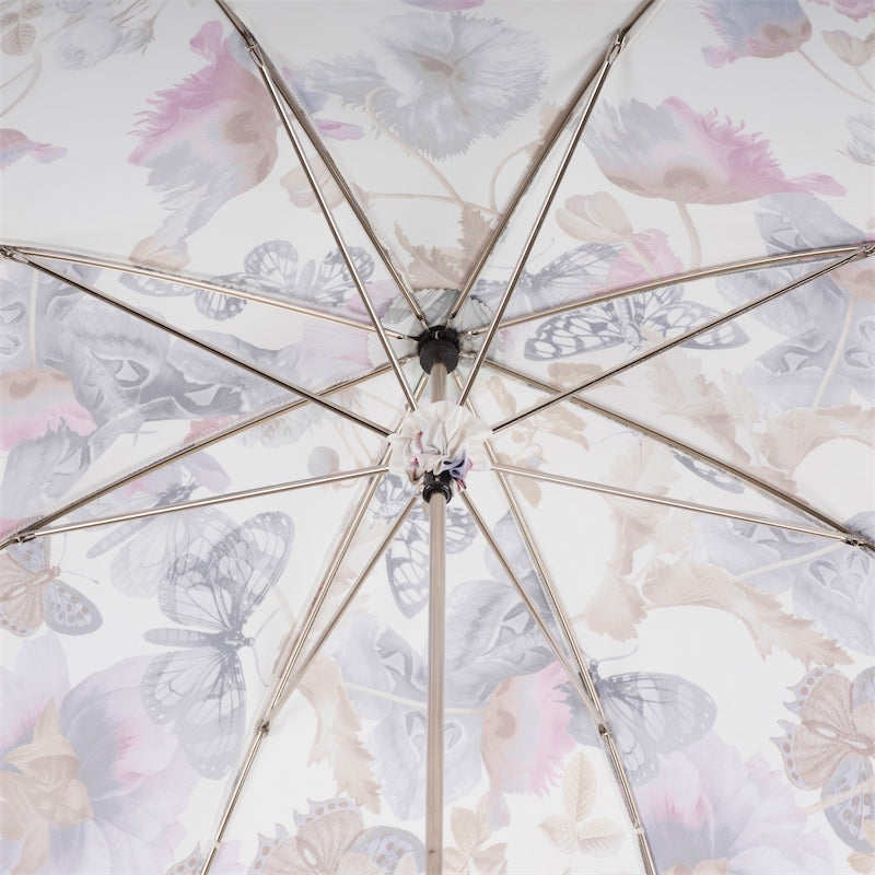 Manual Opening Retro-Style Butterflies Parasol, Rainproof