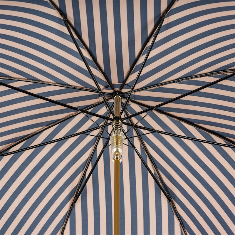 Striped Umbrella with Handle in Malacca