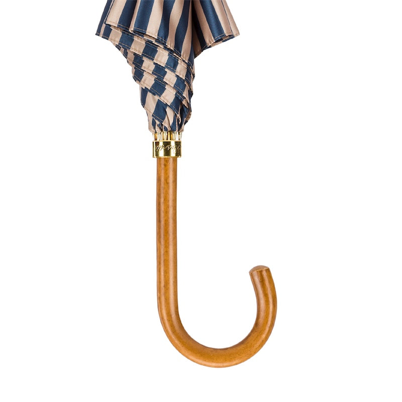 Striped Umbrella with Handle in Malacca