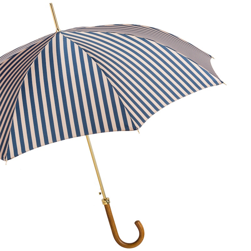 Striped Umbrella with Handle in Malacca