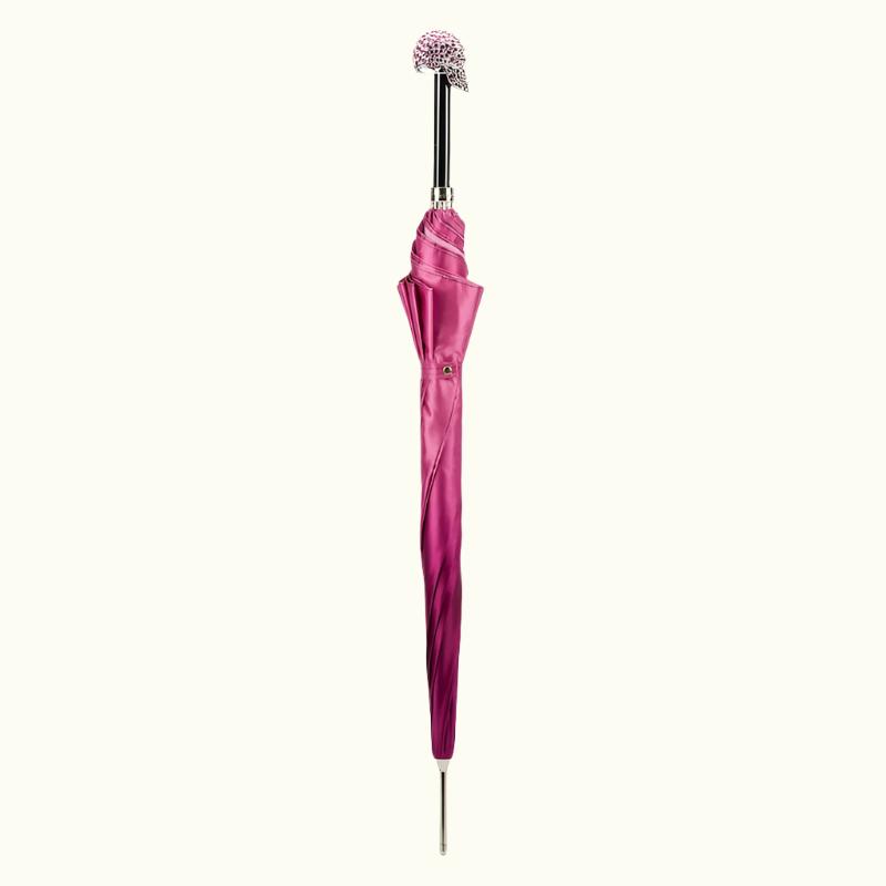 Woman Umbrella with Fuchsia Swarovski® Skull