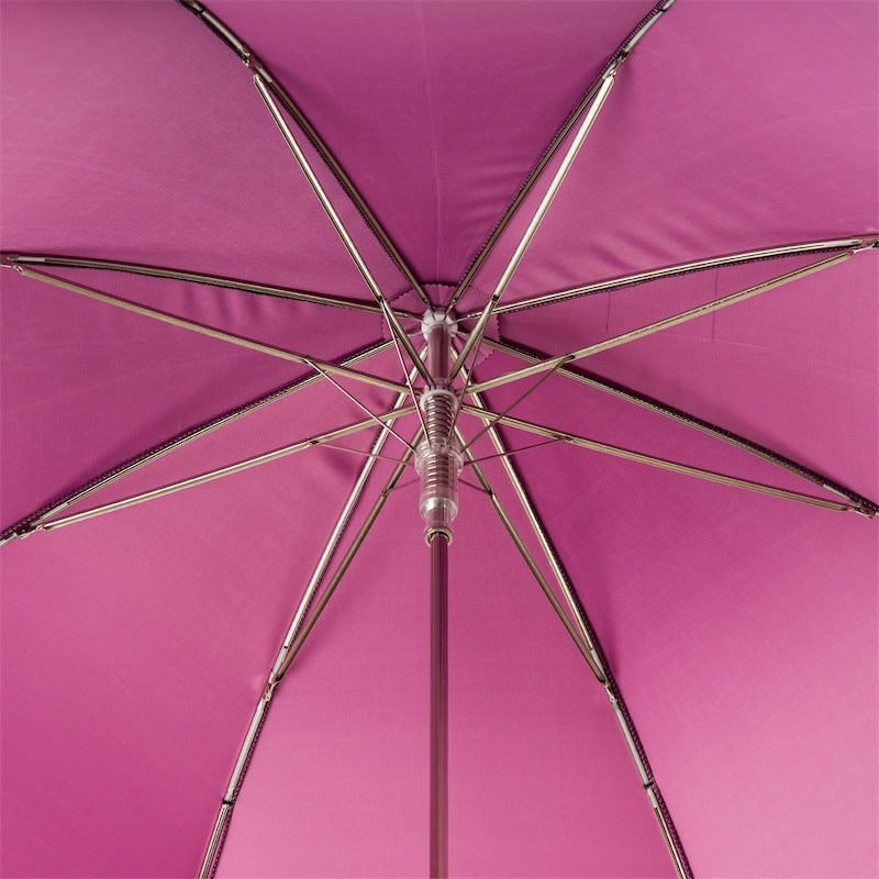 Woman Umbrella with Fuchsia Swarovski® Skull