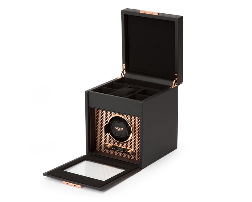 AXIS SINGLE WATCH WINDER WITH STORAGE Copper Wonders of Luxury - Wolf