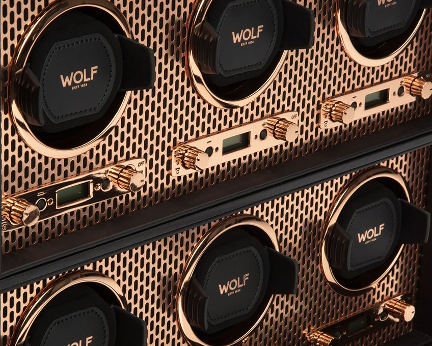 AXIS 6 PIECE WATCH WINDER Copper Wonders of Luxury - Wolf