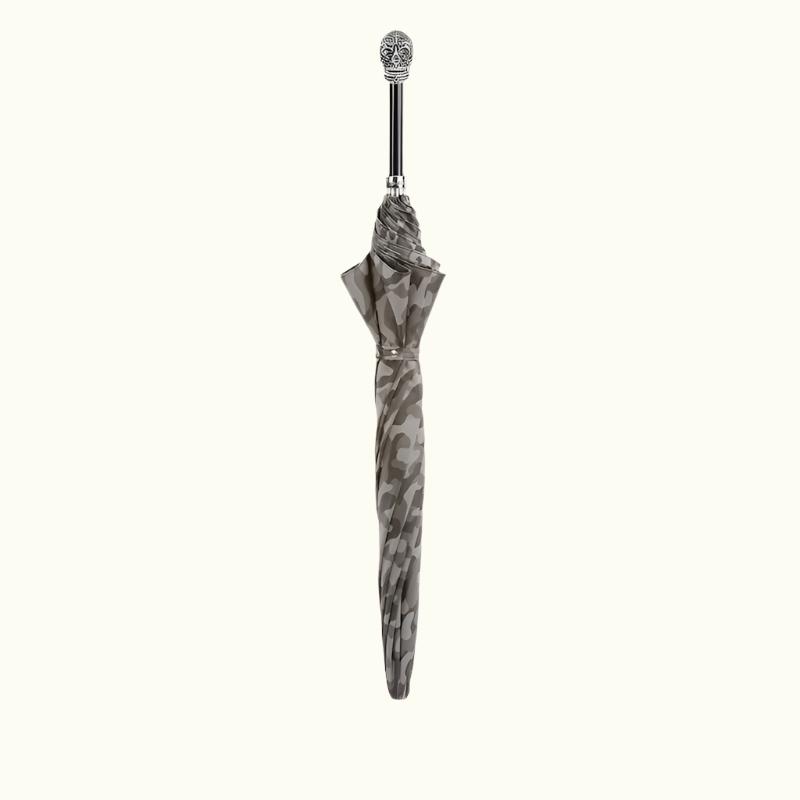 Camouflage Umbrella with Black Swarovski® Skull