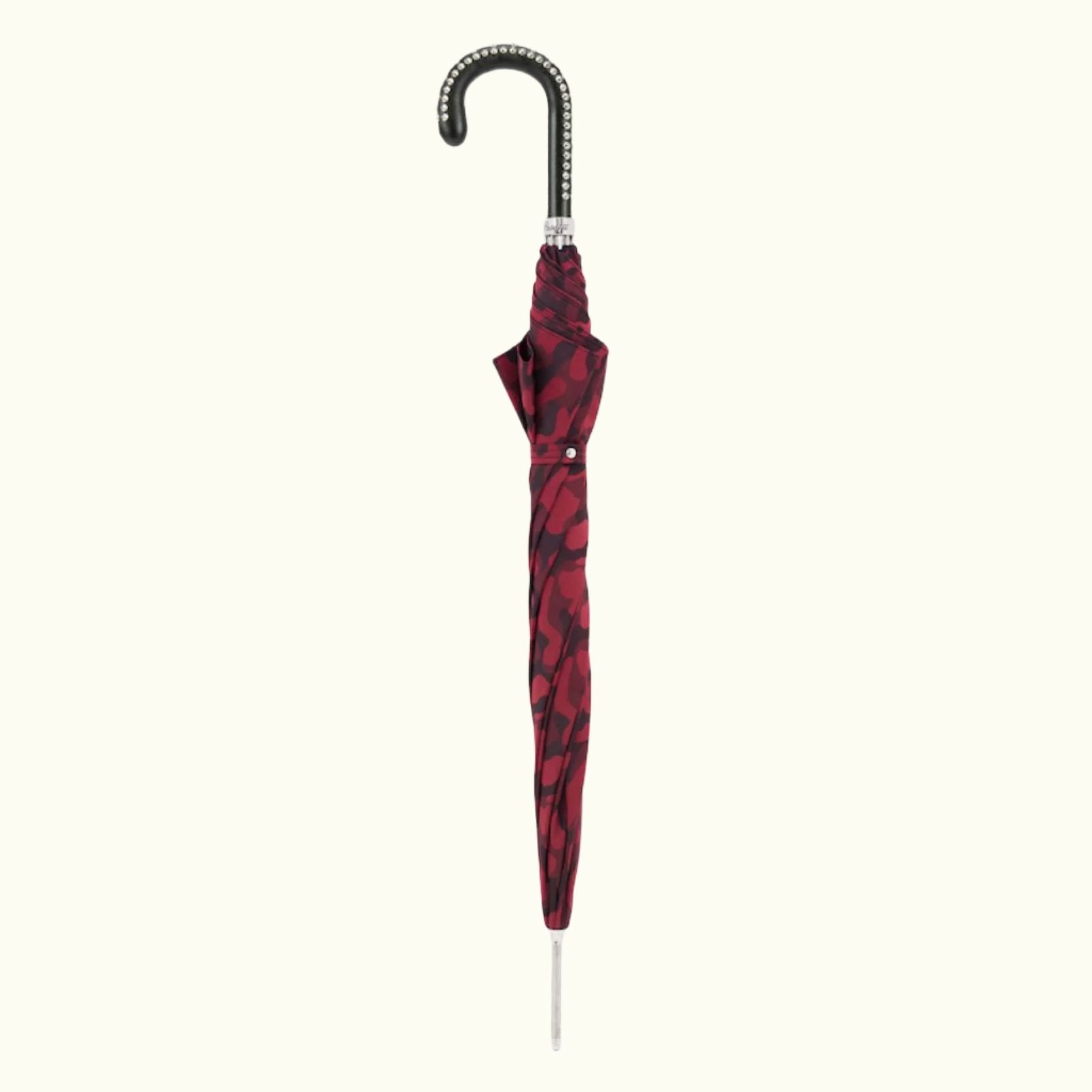 Red Camouflage Umbrella with studs on the Handle