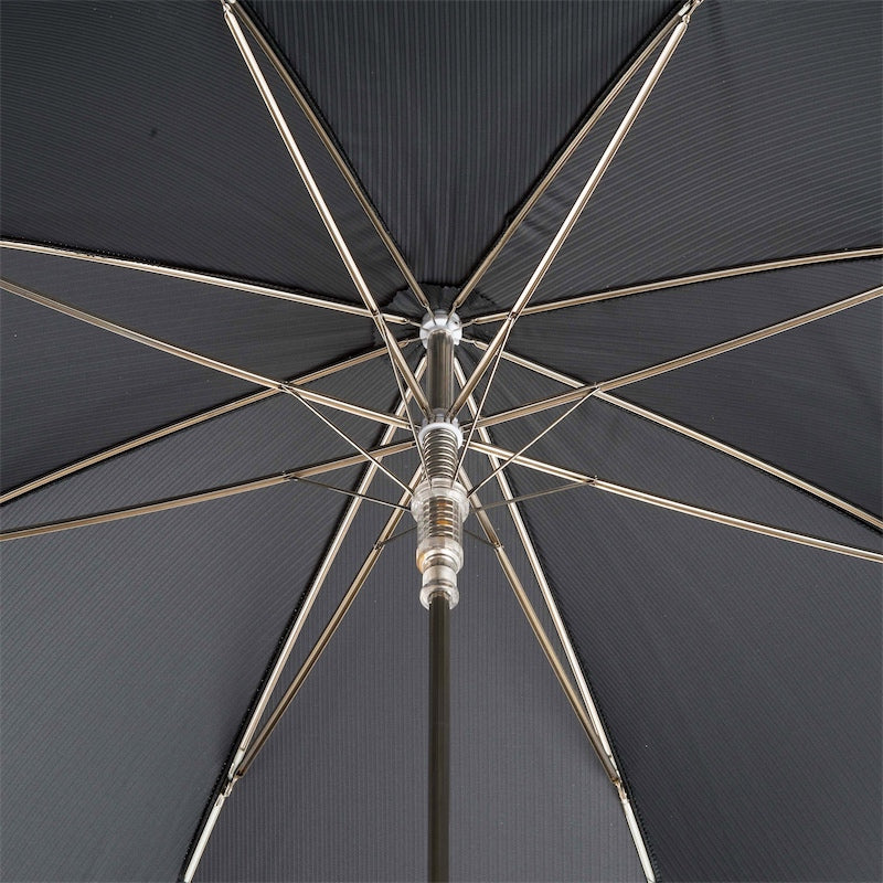 Black Umbrella with Luxury Blue Gem Handle