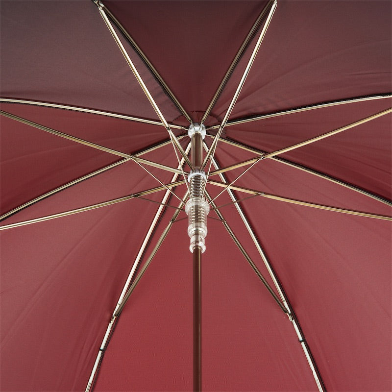 Red Umbrella with Silver Hound