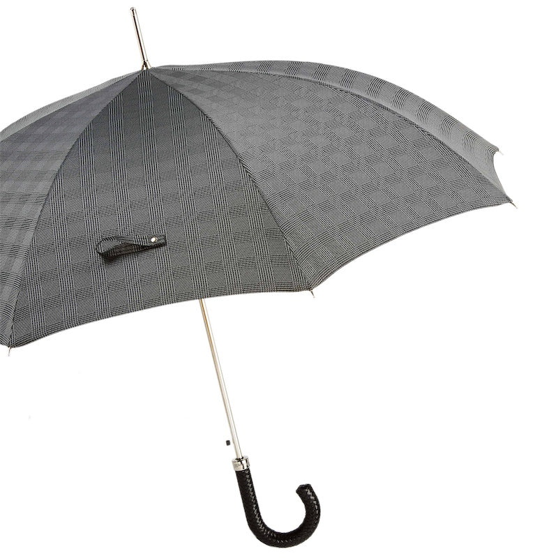 Milford Umbrella with Braided Leather Handle