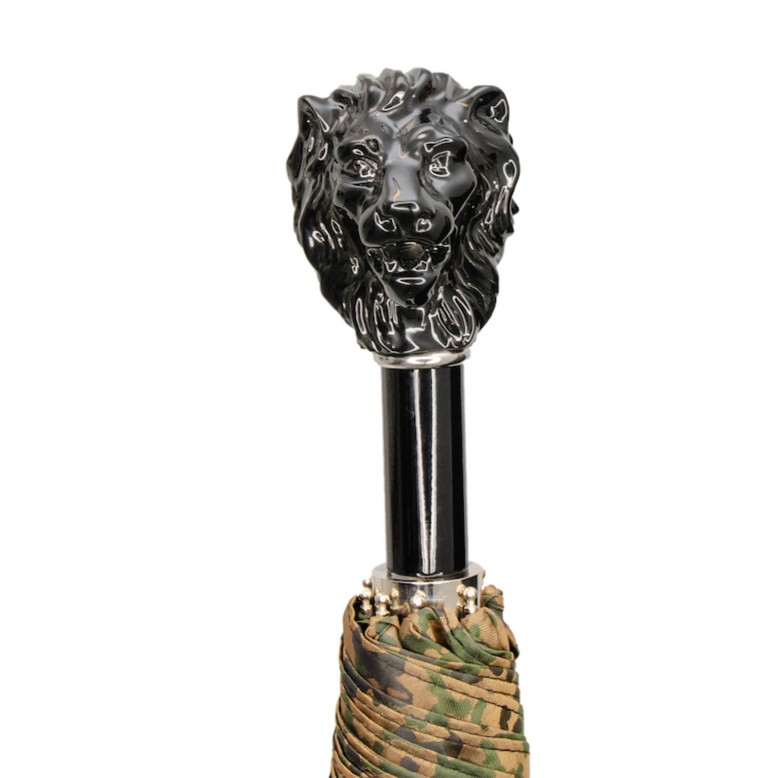 Camouflage Folding Umbrella, Black Lion