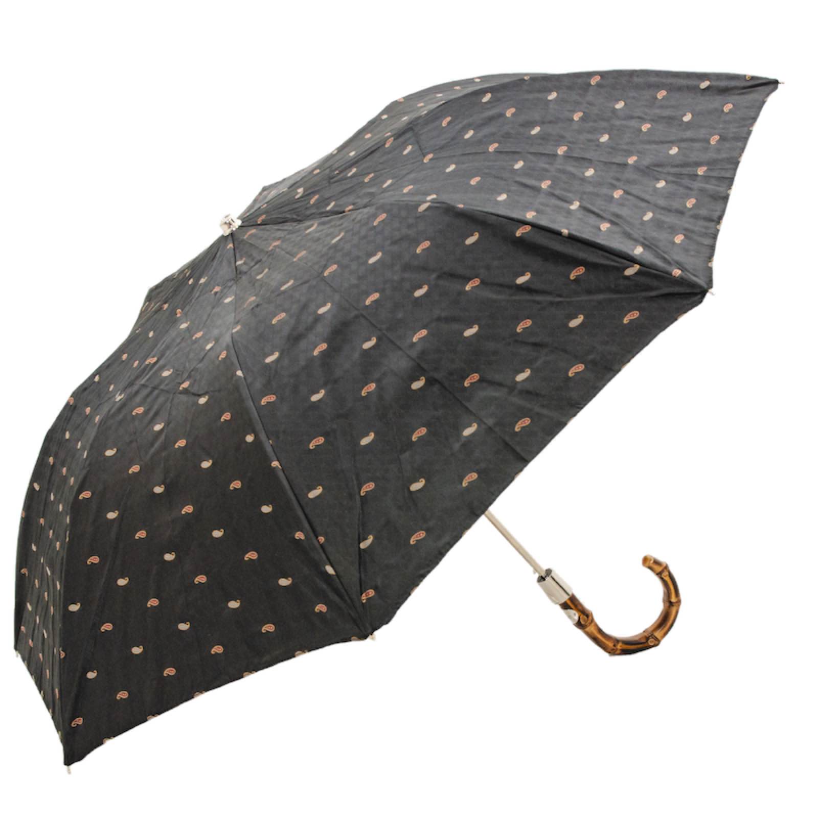 Telescopic Folding Umbrella with Whangee Handle