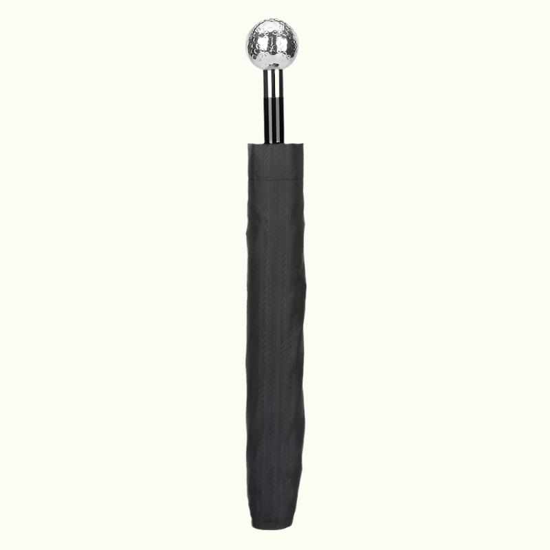 Silver Golf Ball Folding Umbrella