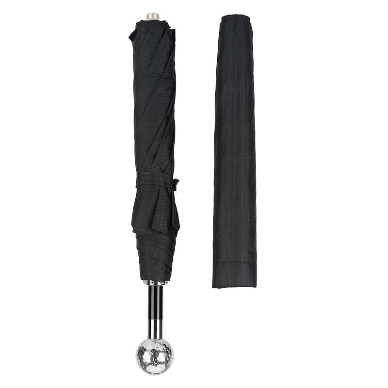 Silver Golf Ball Folding Umbrella