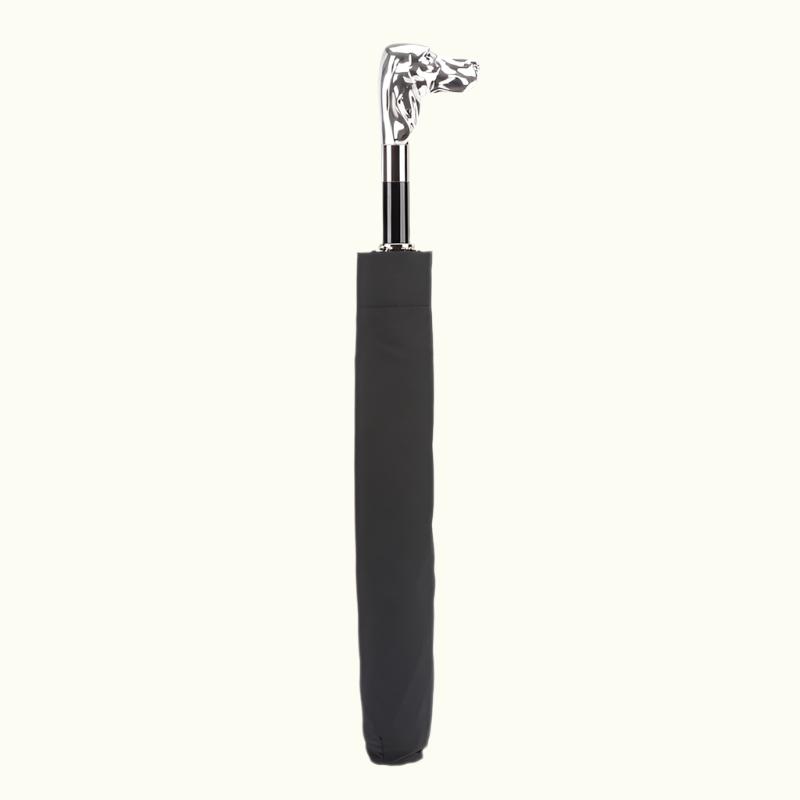 Silver Dog Folding Umbrella