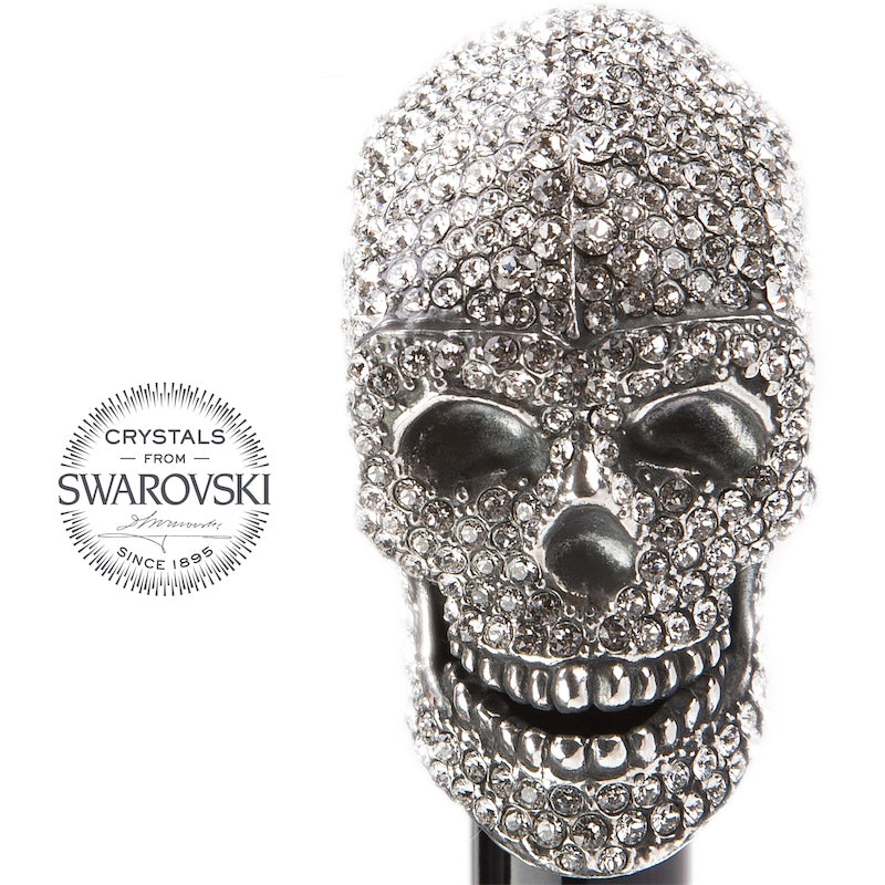 Swarovski® Skull Folding Umbrella