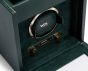 BRITISH RACING SINGLE WATCH WINDER WITH STORAGE BLACK