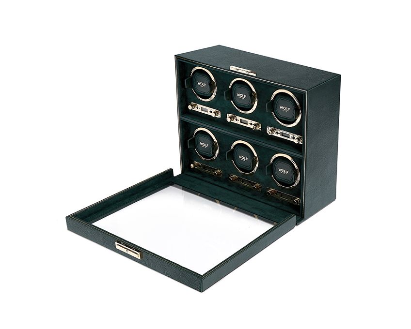 BRITISH RACING 6 PIECE WATCH WINDER